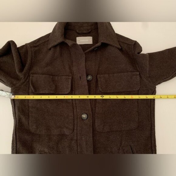 Everlane Women's Size XXS Shacket  Oversized Shirt Jacket Heather Brown - Picture 7 of 10